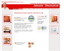 Tablet Screenshot of jalousie-discount.at